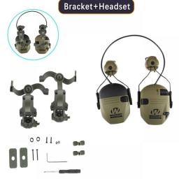 Shooting Headset Bracket Kit Multi-angle Rotation Helmet Rail Adapter Fit OPS Core ARC And Team Wendy M-LOK Rail Headphone Mount