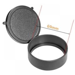 Rifle Scope Lens Cover Quick Flip Up Binoculars Lens Dust Protect Cap For 25-69MM Caliber Hunting Night Scope Sight Accessories
