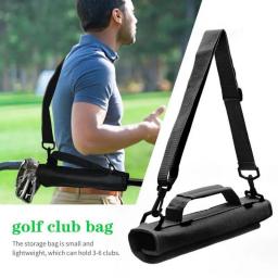Golf Club Mini Lightweight Nylon Carrier Bag Carry Driving Range Travel Bag Golf Training Case With Adjustable Shoulder Straps