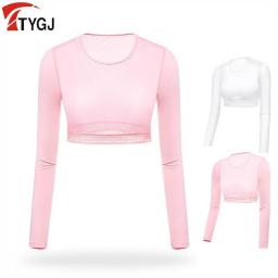 TTYGJ Summer Golf Clothing Women's Adjustable Sun Protection Hit Clothes Mesh Underwear Ice Silk Bottoming Shirt Clothes Inside
