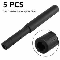 5Pcs Black Golf Club Graphite Shaft Extensions Rods Irons Putter Extender Sticks Outdoor Shaft Putter Golf Accessories