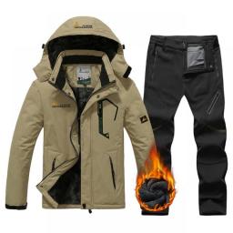 2022 Ski Suit Men Winter Warm Waterproof Outdoor Sports Snow Jackets And Camping Pants Hot Ski Equipment Snowboard Parkas Jacket