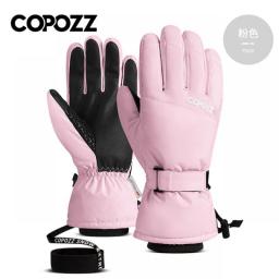 Copozz Men Women Winter Ski Gloves Waterproof Ultralight Snowboard Gloves Motorcycle Riding Snow Keep Warm Windproof Gloves