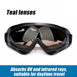 1 Pcs Winter Windproof Skiing Glasses Goggles Outdoor Sports CS Glasses Ski Goggles UV400 Dustproof Moto Cycling Sunglasses