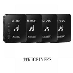 M-vave WP-10 2.4G Wireless Earphone Monitor Rechargeable Transmitter Receiver With Volume Button New Version Cuvave