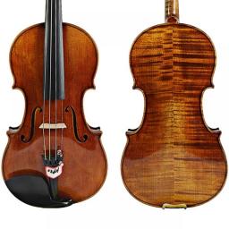 Free Shipping Violin 4/4 Antonio Stradivarius 1715 100Percent Handmade Oil Varnish With Carbon Fiber Bow And Foam Case FPVN02