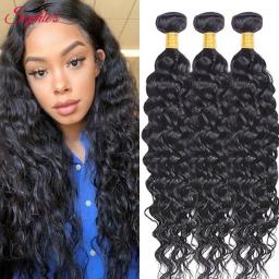 Sophie's Human Hair Bundles Brazilian Remy Hair Water Wave Bundles Double Weft Hair Extension 8-26 Inch