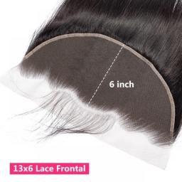 Gabrielle 13x6 13x4 Lace Frontal Brazilian Straight Human Hair HD Lace Frontals Only Pre Plucked Natural Color Remy Hair