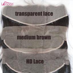 Lemoda HD Transparent Lace Frontal Closure Straight 13x4 13x6 Lace Frontal Only 4x4 5x5 6x6 HD Closure Human Hair Remy Peruvian