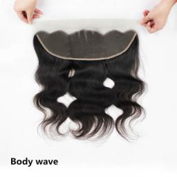 13x4 Lace Frontal Straight Ear To Ear 4*13 Swiss Lace 150Percent Density Pre-plucked Hair Line 100Percent Indian Human Hair