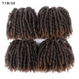 Synthetic Afro Curly Hair Weave Bundles Springy Locs Hair Weaving 4Pcs/lot Ombre Heat Resistant Hair Extension