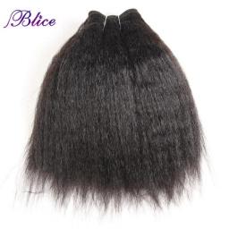Blice Synthetic Kinky Straight Hair Weaving 10-24inch Super Hair Extensions Pure Color Hair Bundles One Piece Deal For Women