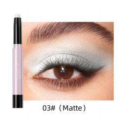 QIBEST Pearlescent Silkworm Eyeshadow Pen Lasting Glitter Shiny Pigment Makeup Waterproof Matte Nude Eye Shadow Pencil Cosmetics