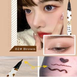 Korea Eyeliner Pen Long Lasting No Smudging Quick Drying Brown Lying Silkworm Pencil Liquid Eye Shadow Beauty Makeup Cosmetics