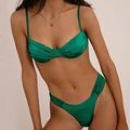 Solid Bikinis Push Up Swimwear 2023 Women Swimsuit String Bikini Set Micro Thong Brazilian Biquini Mujer Bathing Suits