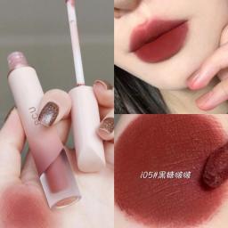 Lip Gloss Matte Velvet Lip Mud Nude Matte Chocolate Lipstick Red Lip Tint Lip Glaze Korean Waterproof Lasting Makeup Cosmetics