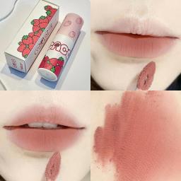 Lovely Strawberry Matte Liquid Lipstick Velvet Nude Red Lip Gloss Long Lasting Non-stick Cup Lip Mud Tint Cream Makeup Cosmetics