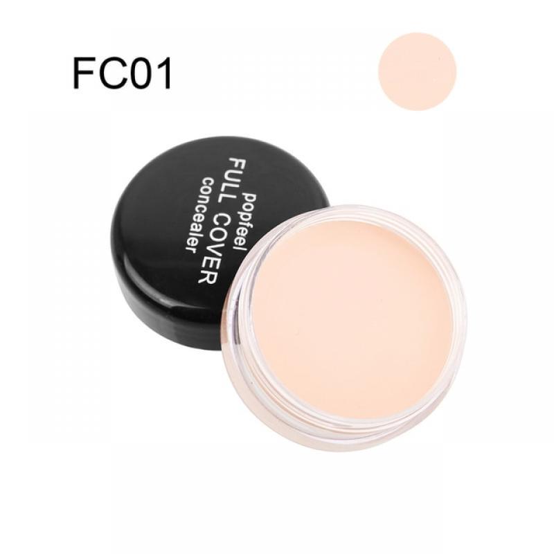 Concealer Foundation Cream Full Cover Dark Circles Acne Spots Whitening Moisturizing Waterproof Brighten Face Base Tone Makeup
