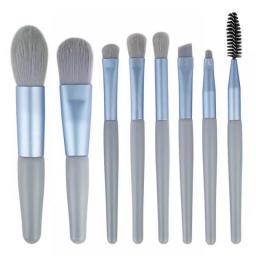 8Pcs Mini Travel Women Makeup Brushes Set Portable Soft Concealer Brush Beauty Foundation Eye Shadow Tool Eyelash Brush With Bag