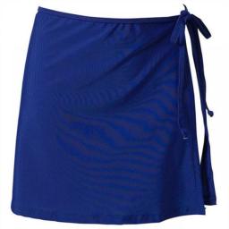 Summer Women Fashion Beach Vacation Bikini Skirt Solid Color Lace-Up Mini Skirt Female Swim Bikini Bottom Apron Hot Sale