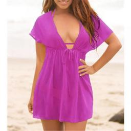 Beach Swimsuit Cover Up Summer Autumn Dress Swimwear Women Kaftan Beach Towel Plus Size Bikini Sheer Swim Suit Dress