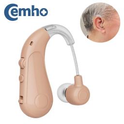 Hearing Aid For Elderly Portable Sound Amplifier Rechargeable BTE Adjustable Mini Size Hearing Aid For Seniors.