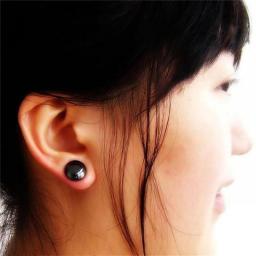 Weight Loss Earrings Black Magnetic Acupuncture Point Earring Bio Magnet Slimming Stimulating Acupoints Health Acupressure 1pair