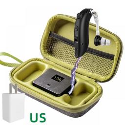 Super Long Battery Life Hearing Aid Rechargeable Outdoor Travel Behind The Ear