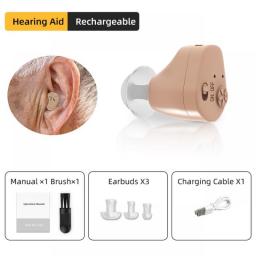 Yongrow Hearing Aids Rechargeable Sound Amplifier Hearing Aid For The Deafness Behind Ear Adjustable Amplifier Speaker Amplified