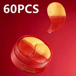 60PCS Red Pomegranate Eye Patch Mask Moisturizing Hydrating Lighten Dark Circles Eye Bags Anti-wrinkle Patch Korean Cosmetic