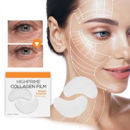 2PCS Collagen Anti-wrinkle Eye Mask Hyaluronic Acid Moisturizing Fade Dark Circles Eye Bags Lifting Firming Nourish Smooth Care