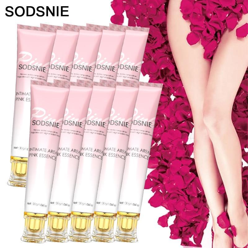 Intimate Area Pink Essence Nourishing Whitening Decomposition Pigmentation Even Skin Tone Chest Lips Private Care 30G*10PCS