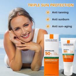 SPF50+ La Roche Posay Anthelios Sunscreen Dry Touch Gel-Cream Spectrum Anti-Shine Face Sunblock For Oily Skin Anti-Brillance
