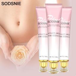 SODSNIE Intimate Area Whitening Cream Pink Essence Deep Nourishment Repair Private Part Regulate Break Down Private Skin Care