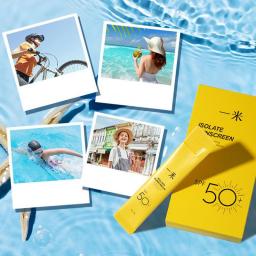 Isolate Sunscreen SPF50 Sunblock UV Protection Waterproof Refreshing Sunscreen Lotion Portable Body Cream Skin Care Single