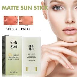 Matte Sunscreen Stick For Summer Refreshing And Non Sticky Facial Skin Protection UV Moisturizing  Repairing Sunscreen