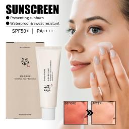 Makeup Sunscreen Refreshing Moisturizing Whitening Non Stick To Hands Anti UV Skin Facial Sunscreen Waterproof And Anti Sweat