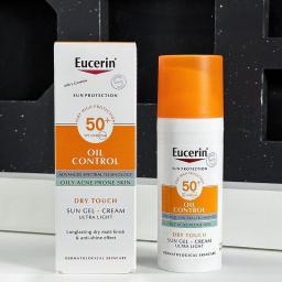 Eucerin Oil Control Sun Gel-Cream SPF 50+ Face Sunscreen UVA/UVB Protection Anti-Shine Suitable For Oily/Acne-Prone Skin 50ml
