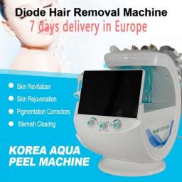Hydrafacial Machine Ultrasound Hydrodermabrasion Skin Analyzer Oxygen Hydrogen Bubble Hydra Facial Dermabrasion Face Massagere