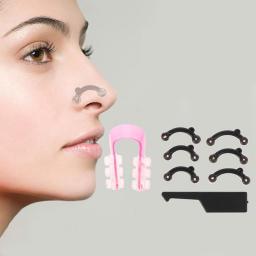 6PCS/Set 3 Sizes Beauty Nose Up Lifting Bridge Shaper Massage Tool No Pain Nose Shaping Clip Clipper Women Girl Massager Tool
