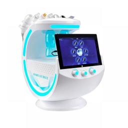 Portable 7in1 Newest  Facial Smart Ice Blue Machine Scanner Skin  Multifunctional Oxygen Airbrush