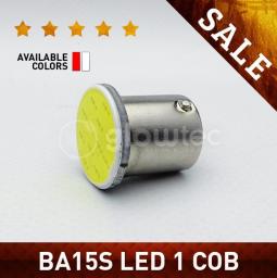 1pc LED Car 1156 BA15S 1 COB Auto LED P21W R5W S25 External Light GLOWTEC