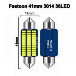 1x Festoon 31mm 36mm 39mm 41mm C5W C10W LED Bulb Canbus No Error Car Interior Reading LED Light License Plate Lamps 3014 SMD