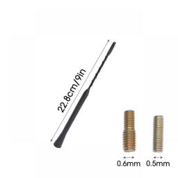 Universal Car Roof Antenna 9/11/16 Inch Mast Stereo Radio FM/AM Signal Amplified Antenna Mast With 5mm/6mm Screws