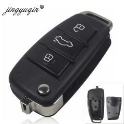 Jingyuqin VVDI KD Flip Remote Car Key Shell Case 3 Button For AUDI A2 A3 A4 A6 A6L A8 TT XKA600EN B02 Replacement Housing