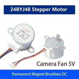 24BYJ48 Stepper Motor Camera Fan 5V Stepper Motor Permanent Magnet Geared Motor Brushless DC Motor For Home Appliances Cameras
