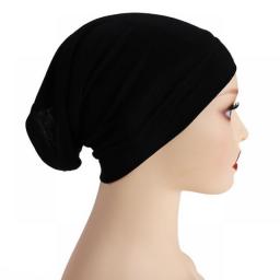 Modal New Soft Under Cap Inner Hijab Cap Stretchy Muslim Women Bandage Underscarf Bonnet Islamic Turban Headband Adjustable