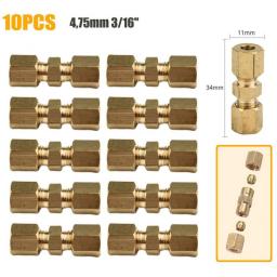 10pcs Universal Brake Line Connector For Brake Line Without Flaring 4.75mm 3/16 