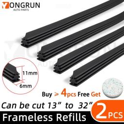 2PCS 35cm To 80cm Car Wiper Rubber Refill Blade Soft Insert Strip DIY Can Be Cut Windshield Wiper Replacement Parts  26