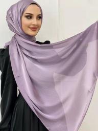 Muslim Abaya Silk Head Scarf Hijab Abayas Satin Long Shawl Hijabs For Woman Jersey Islamic Dress Women Turbans Instant Turban